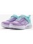 Skechers Sola Glow - Ombre Deluxe Büyük Kız Çocuk Mavi Işıklı Spor Ayakkabı 303714L Tqlv 3