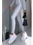 Kadın Gri Çizgi Detaylı Esnek Kumaş Tulum DPNBDF1091 4