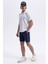 Pamuklu Regular Fit Şerit Detaylı Düğmeli Polo Yaka T Shirt Erkek Polo Yaka T Shirt EM407 3