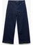 Yüksek Bel Geniş Paça Nervürlü Düğmeli Jean Pantolon - Culotte Jeans 1