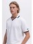 Streç Pamuklu Regular Fit Şerit Detaylı Polo Yaka T Shirt Erkek Polo Yaka T Shirt EM491 3