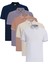 5'li Paket Çekmeyen Pamuklu Kumaş Kıvrılmaz Yaka Slim Fit Dar Kesim Polo Yaka Tişört 1