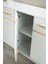 Yemek Odası Konsol 4 Kapaklı Beyaz-Gold 180 cm -KURULU Gönderilir 4