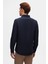 Slim Fit Lacivert Oxford Düğmeli Yaka Kolay Ütülenebilir Nakış Detaylı Pamuklu Gömlek 4HC02ORT03265 3