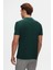 Slim Fit Haki Pike Dokulu Yarım Fermuarlı Polo Yaka T-Shirt 4EC14ORTFRPLO 3