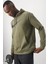 Dri-Fit Pullover Training Hoodie Erkek Haki Spor Sweatshrit 1
