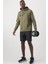 Dri-Fit Pullover Training Hoodie Erkek Haki Spor Sweatshrit 5