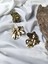 Kadın Gold Renk Golden Bloom 316L Çelik Küpe 2