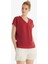 Kadın Kısa Kol Şortlu Bordo Pijama Takımı 60553-59 1