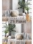 Naturel Renk Pamuklu Dekoratif Koltuk Örtüsü Set 170X230 Boyutlu Optimal Kaymaz Tasarım (2 Adet) 1