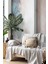 Naturel Renk Pamuklu Dekoratif Koltuk Örtüsü Set 170X230 Boyutlu Optimal Kaymaz Tasarım (2 Adet) 2