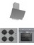 Silverline - Esty Karma Gri Ankastre Set (Esty 3480 Gri Resetli Davlumbaz - CS5335S02 - BO6501S01) 1