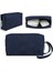SS08 Organizatör Fare Güç Bankası Kablo Saklama Çantası Pu Deri USB Flash Sürücü Taşıma Çantası Çizilmez Kese-Kahverengi (Yurt Dışından) 1