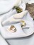 Kadın Gold Renk Pastel Shine 316L Çelik Zirkon Taşlı Halka Küpe 3