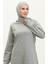 Iki Iplik Yırtmaçlı Spor Tunik Pantolon Ikili Takım 0002-01 Gri 3