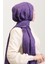 Bloom Desen Jakar Şal 90183-04 Mor 3