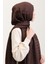 Bloom Desen Jakar Şal 90183-11 Kahverengi 3