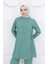 Yandan Bağlamalı Taşlı Abiye Tunik Pantolon Takım 6123-02 Çağla Yeşili 3