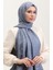 Bloom Desen Jakar Şal 90183-18 Koyu Gri 1
