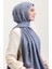 Bloom Desen Jakar Şal 90183-18 Koyu Gri 2