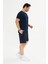 Erkek Pamuklu Basic Oversize Bisiklet Yaka Kısa Kollu Tişört 3