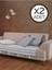 Liva Ponponlu Gri 2 Adet Koltuk Örtüsü 115X200 cm Kanepe Divan Çekyat Berjer Örtüsü Püsküllü 1