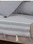 Liva Ponponlu Gri 2 Adet Koltuk Örtüsü 115X200 cm Kanepe Divan Çekyat Berjer Örtüsü Püsküllü 3