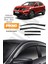 Nissan Qashqai 2014-2021 Arası Kromlu Cam Rüzgarlığı 4'lü 1