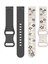 Huawei Watch Fit 2 Ile Uyumlu Floraflex Çiçek Desenli Silikon Kordon 5