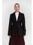 Lecco Dar Kesim Siyah Blazer 1