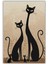 Kedi Ailesi Temalı Dokuma Kaymaz Tabanlı Yıkanabilir Kedi Desenli Oturma Odası Halısı 2