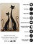 Kedi Ailesi Temalı Dokuma Kaymaz Tabanlı Yıkanabilir Kedi Desenli Oturma Odası Halısı 4
