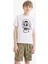 Erkek Çocuk Pijama Takımı Baskılı Kısa Kollu Üst Beli Lastikli Şort E0019A825SM 3