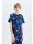 Erkek Çocuk Pijama Takımı Desenli Kısa Kollu Üst Şort D9992A825SM 4