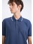 Regular Fit Polo Yaka Kısa Kollu Waffle Tişört D7932AX25SP 5