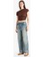 Slim Fit Dar Kesim Tek Omuzlu Bürümcük Kısa Kollu Tişört D4414AX25SM 2