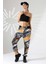 Kadın Karışık Desen Jogger Lastik Paça Sokak Stili Oversize Eşofman Altı Ms 1318 3