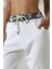 Kadın Beyaz Jogger Sokak Stili Eşofman Altı Ms 1325 2