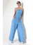 Kadın Soft Mavi Pantolon Takım H-002 4
