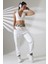 Kadın Beyaz Jogger Sokak Stili Eşofman Altı Ms 1325 5