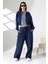 Kadın Soft Indigo Fermuarlı Kapüşonlu Eşofman Takımı Hl 0121 1