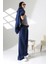 Kadın Soft Indigo Fermuarlı Kapüşonlu Eşofman Takımı Hl 0121 5