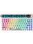 KT84-B84W Tri-Mode Gateron White Switch LCD Rgb Beyaz Ingilizce Gaming Klavye 4