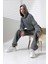Kadın Koyu Gri Kapüşonlu Sweatshirt MSC313ÜST 4