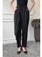 Beli Lastikli Bağlama Detay Pantolon- Siyah 1