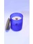 Doğal Lavanta Kokulu Soya Wax Mum, Indigo Dekoratif Kavanoz, Ahşap Fitil, Mantar Kapak, 3. Göz Çakra 3
