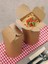 Yemek Kutusu Makarna Noodle Mantı Döner Box 26 Oz Kraft 50 Adetli 2