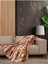 Softmicro Etnik Desenli Boho 180X220 cm Koltuk Örtüsü Şalı, Kanepe Örtüsü, Tv Battaniyesi Toprak 2