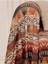 Softmicro Etnik Desenli Boho 180X220 cm Koltuk Örtüsü Şalı, Kanepe Örtüsü, Tv Battaniyesi Toprak 4
