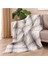 Soft Sim Ip Detaylı Skoç Koltuk Şalı - Gri - 130X170 cm 1